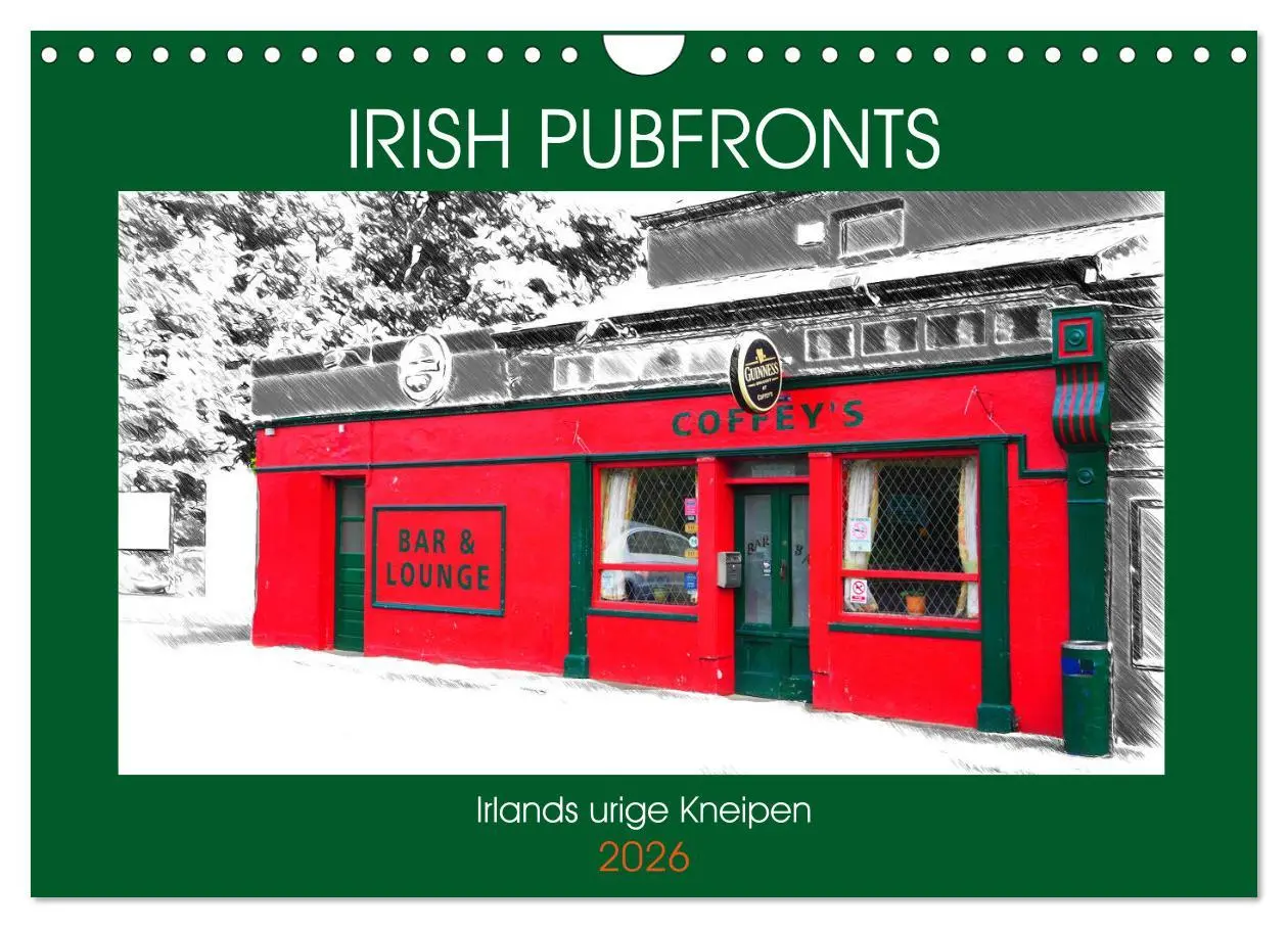 Cover: 9783457809853 | Irish Pubfronts - Irlands urige Kneipen (Wandkalender 2026 DIN A4...